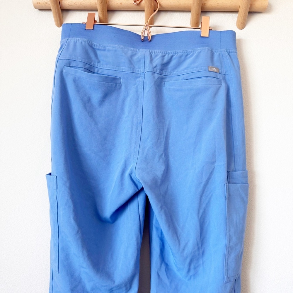 Figs Men’s Axim Ciel Blue Cargo Pants - Tall Length - Picture 6 of 10